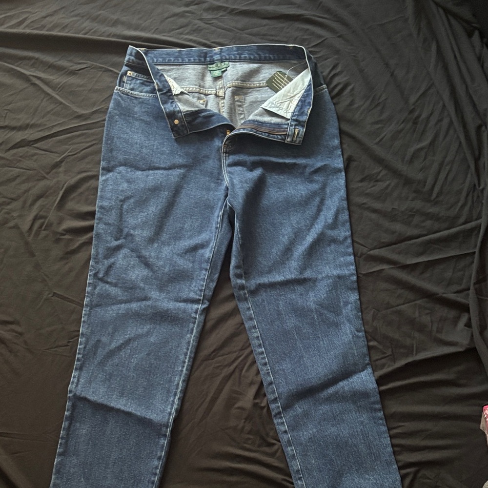 Ralph Lauren Women's Straight Leg Blue Jeans